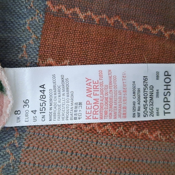 TopShop wrap front salmon pink floral blouse-sm - Picture 5 of 5